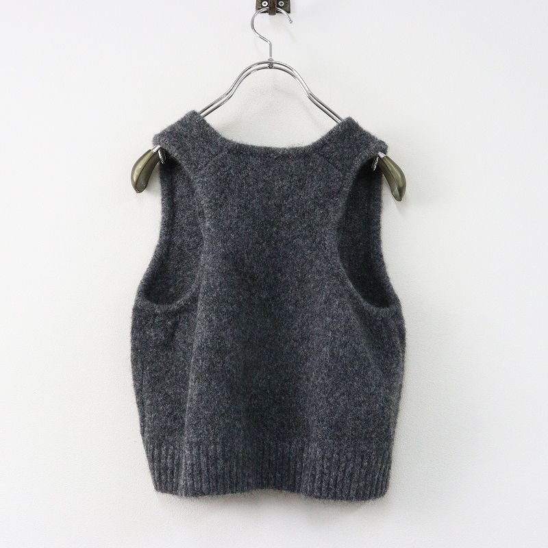 machatt スリーブニット グレー 2024AW マチャット MACHATT ブラッシュニットタンクトップ ベスト