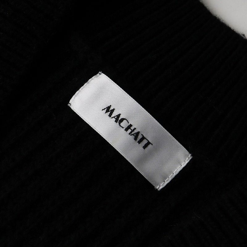 machatt  マチャットニットベスト 新品未使用マチャット ベスト ブラック machatt 【公式通販】