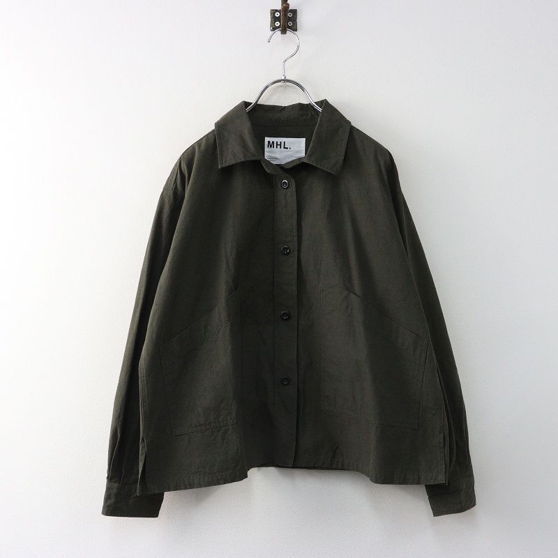 MHL シャツジャケット 人気 MHL エムエイチエル マーガレットハウエル OVERDYE MELANGE