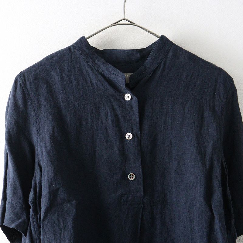 マーガレットハウエル MARGARET HOWELL SOFT LINEN カラーレスシャツ 1