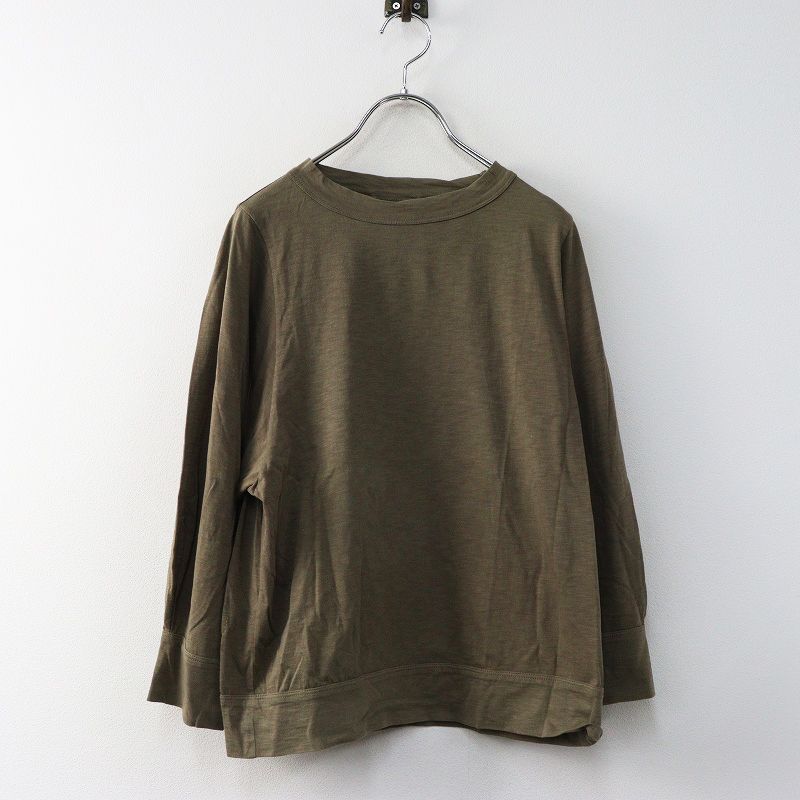 45R 45rpm フォーティファイブアール スーピマ天竺のパフTシャツ 2＼カーキ カットソー プルオーバー コットン【2400014904536】