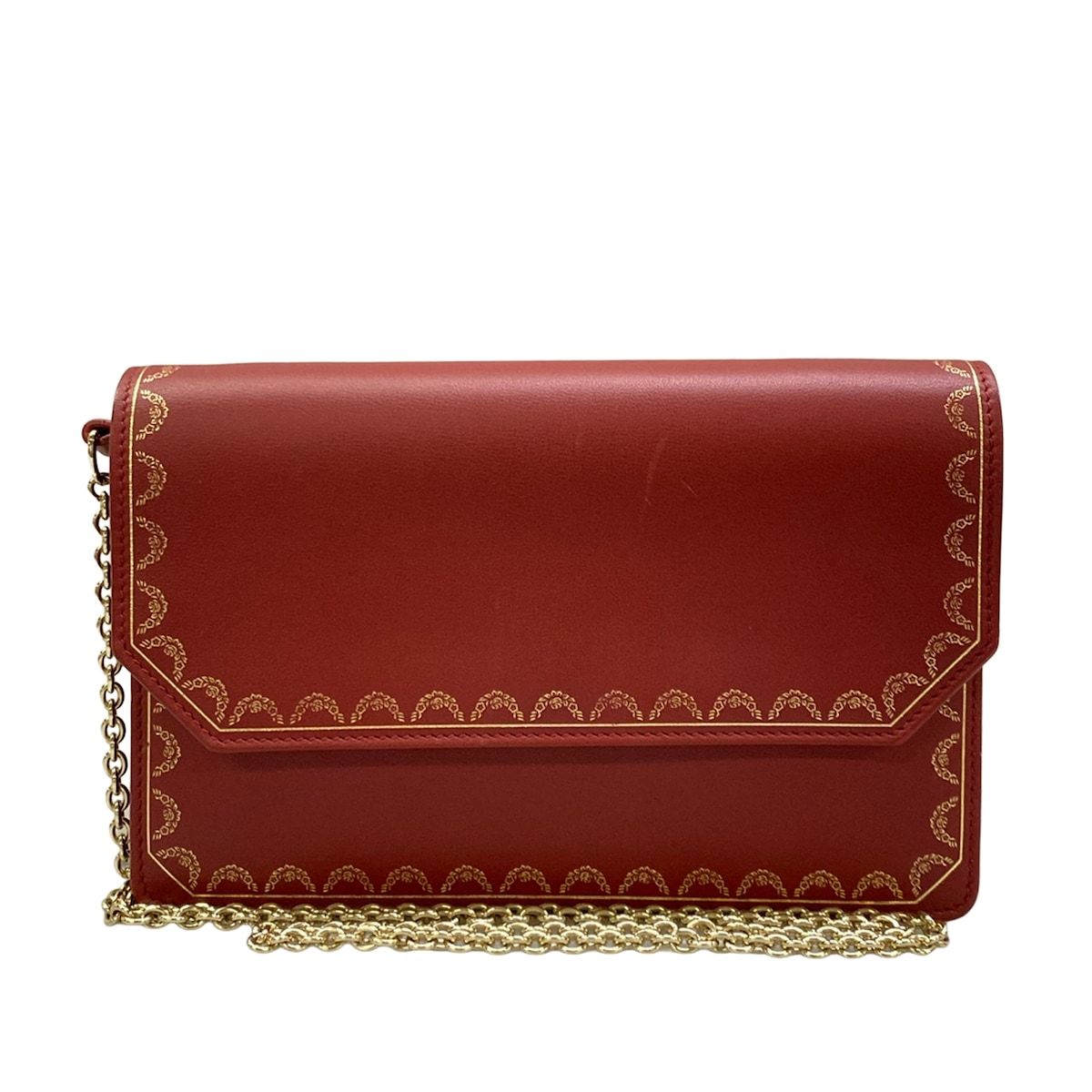 Cartier(カルティエ) 2つ折り財布 ガーランドドゥカルティエ レッド 