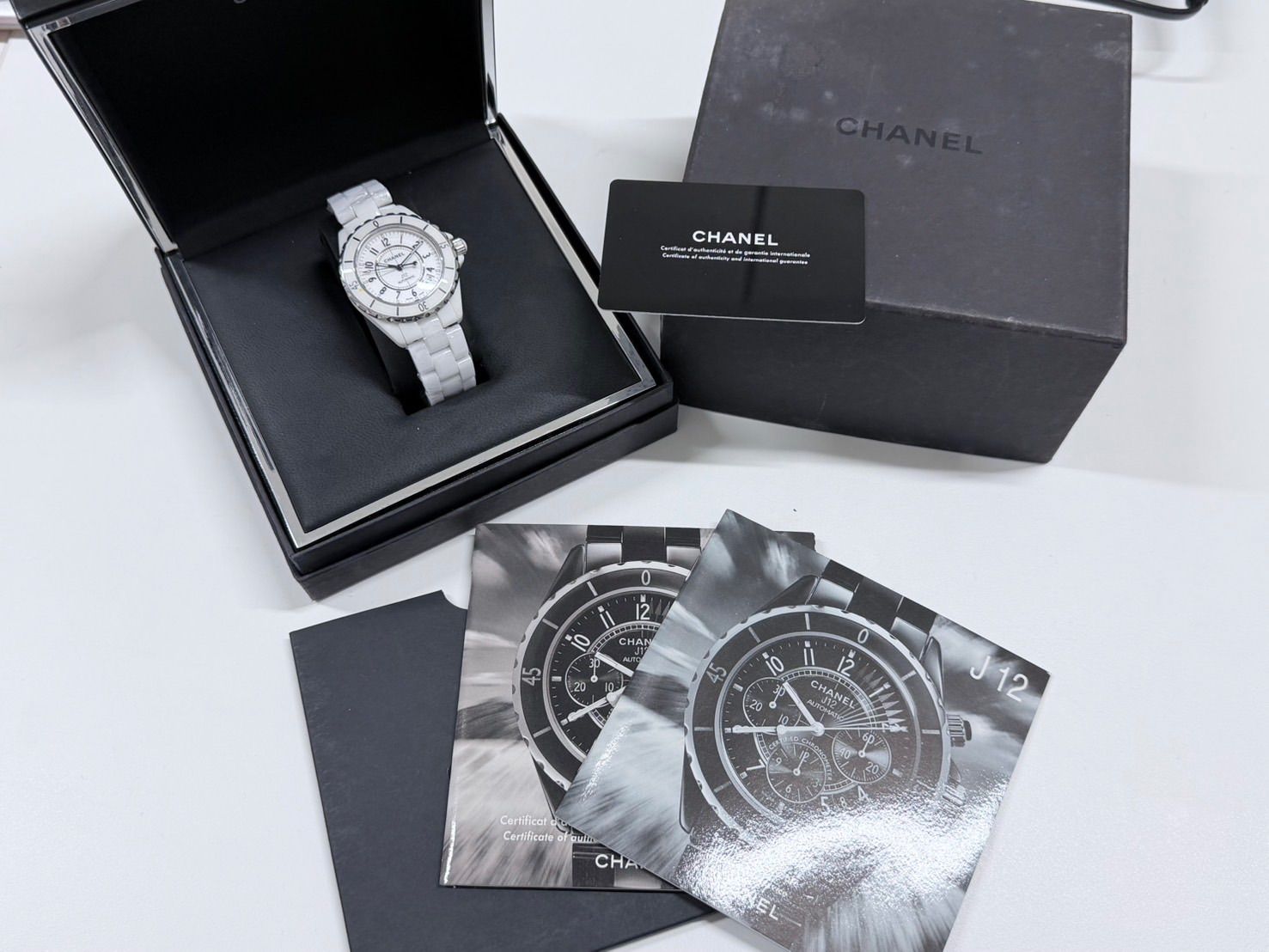 正規品】CHANEL シャネル J12 38MM H0970 ホワイト セラミック 保証書 