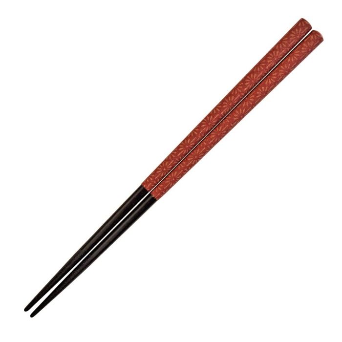 【新品・5営業日で発送】サンライフ 【箸】和紋 赤 21.0cm 木製 キッチンツール 食器 箸 (a07014974263114919)【入数:40】