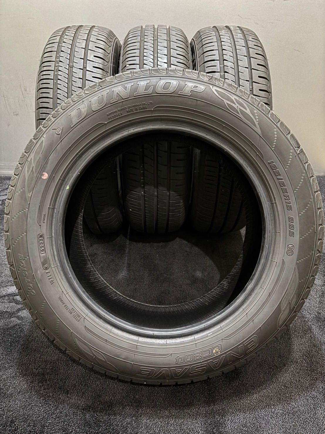 ☆185/65R15 DUNLOP/ENASAVE EC204 23年製 夏タイヤ サマータイヤ 4本 
