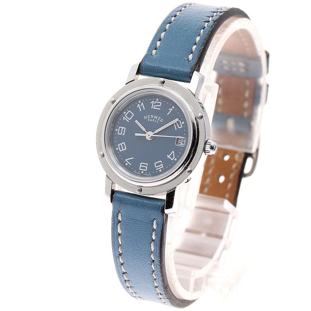エルメス HERMES CL4.210 クリッパー デイト クォーツ レディース _944203 クリッパー（HERMES） エルメス HERMES CL4.210 クリッパー ナクレ