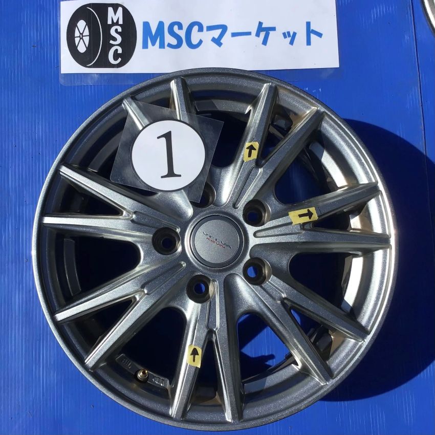 中古】 15インチ アルミホイール Weds VELVA KEVIN 6.0J 5H 4本 - メルカリ