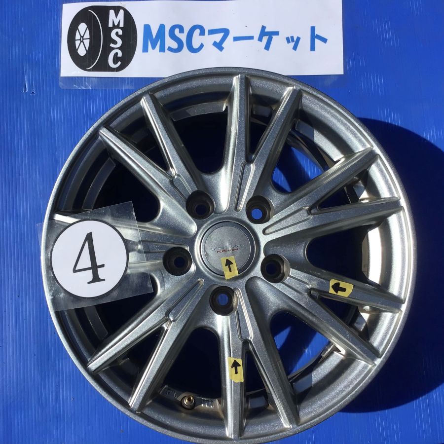 中古】 15インチ アルミホイール Weds VELVA KEVIN 6.0J 5H 4本 - メルカリ