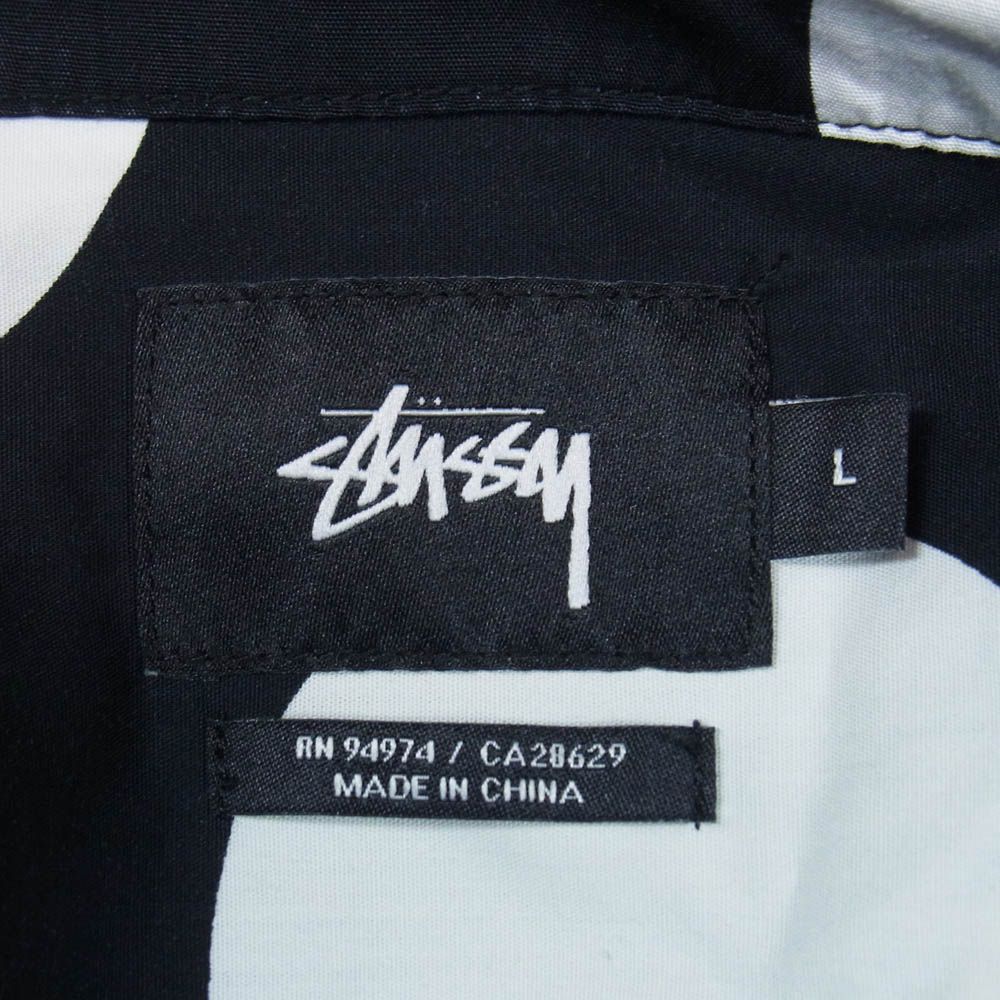 STUSSY ステューシー 水玉 ドット柄 オープンカラー 開襟シャツ