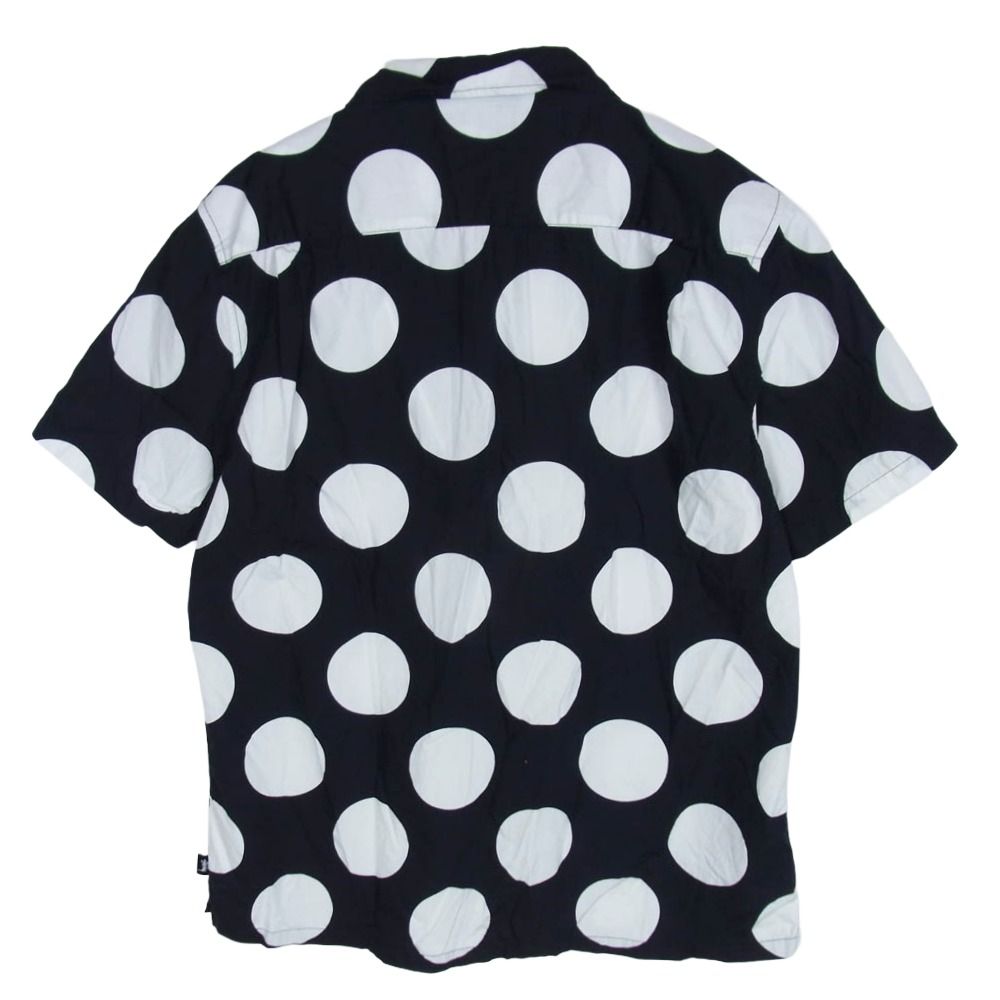 STUSSY ステューシー 水玉 ドット柄 オープンカラー 開襟シャツ