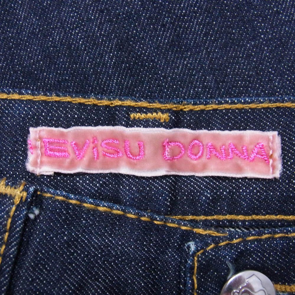 EVISU エヴィス DONNA ドンナ 前ポケットワンポイント ゴールド系刺繍