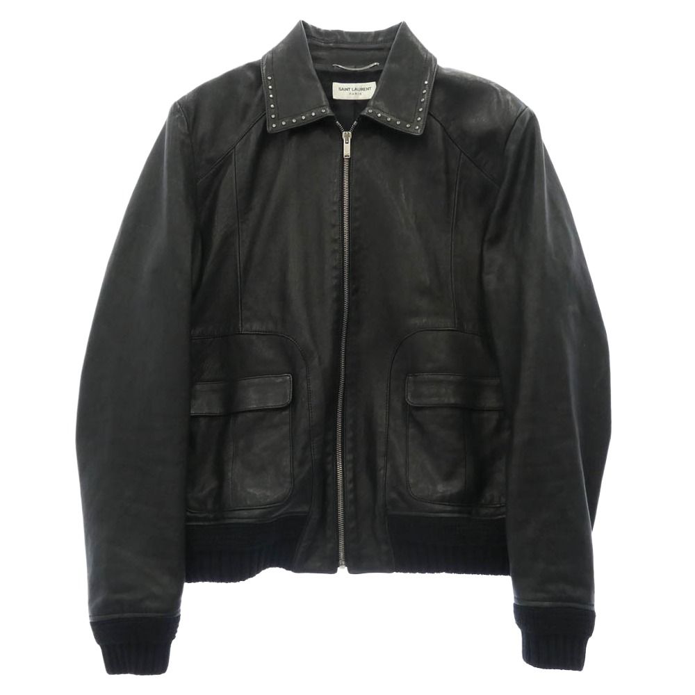 R*R様 Yves Saint Laurent ブルゾン ブラック L SAINT LAURENT サンローラン 18SS CX62 497577 YC2IF スタッズカラー