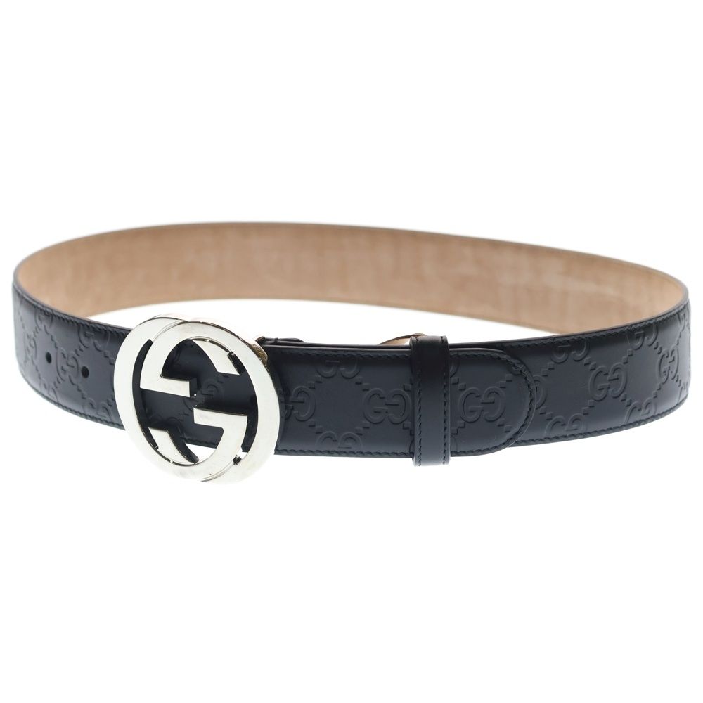 GUCCI (グッチ) インターロッキングG GGスプリーム ベルト レザー