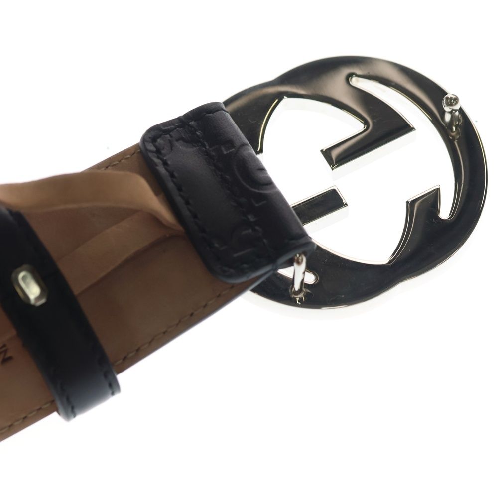 GUCCI (グッチ) インターロッキングG GGスプリーム ベルト レザー