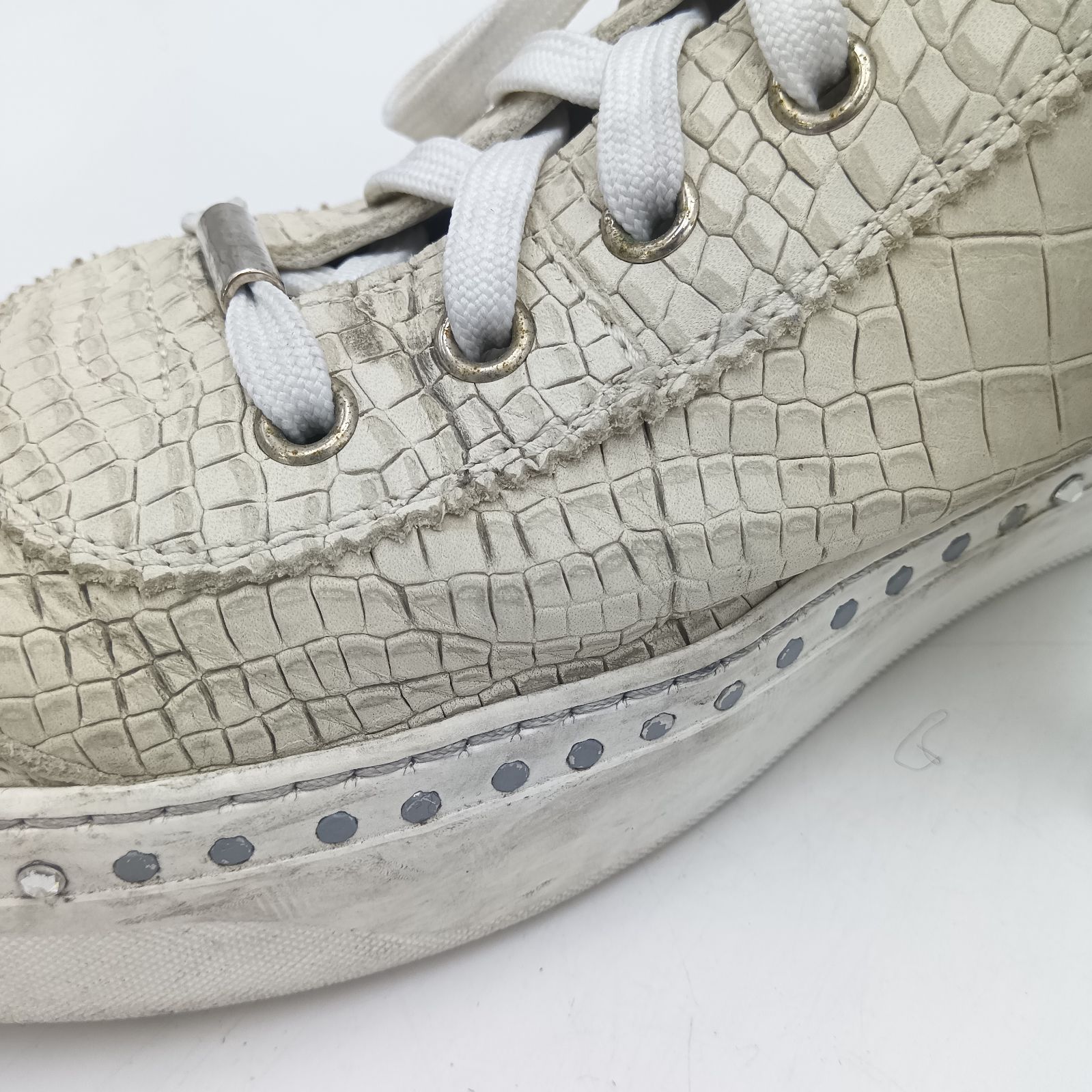 JIMMY CHOO  ARGYLE  アーガイル  クロコ型押し　スニーカー JIMMY CHOO ARGYLE アーガイル クロコ型押し スニーカー