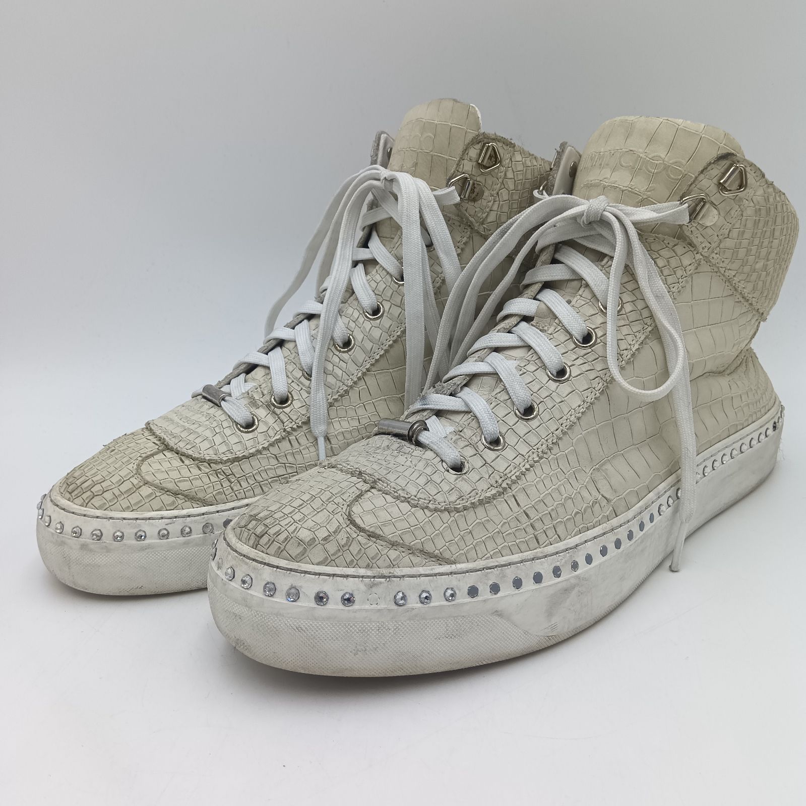 JIMMY CHOO  ARGYLE  アーガイル  クロコ型押し　スニーカー JIMMY CHOO ARGYLE アーガイル クロコ型押し スニーカー