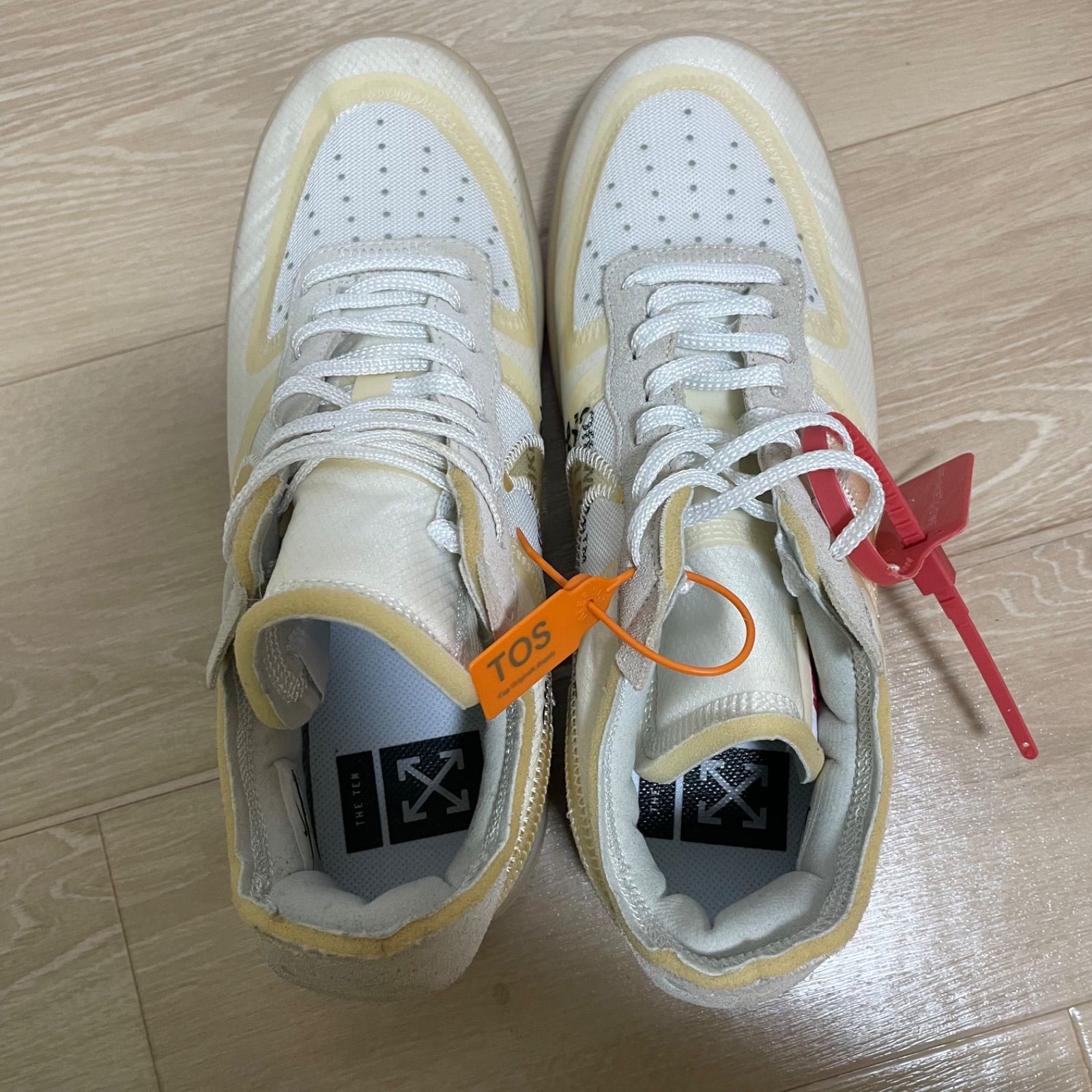 NIKE OFF-WHITE AIR FORCE 1 LOW THE TEN 28cm AO4606-100 - メルカリ