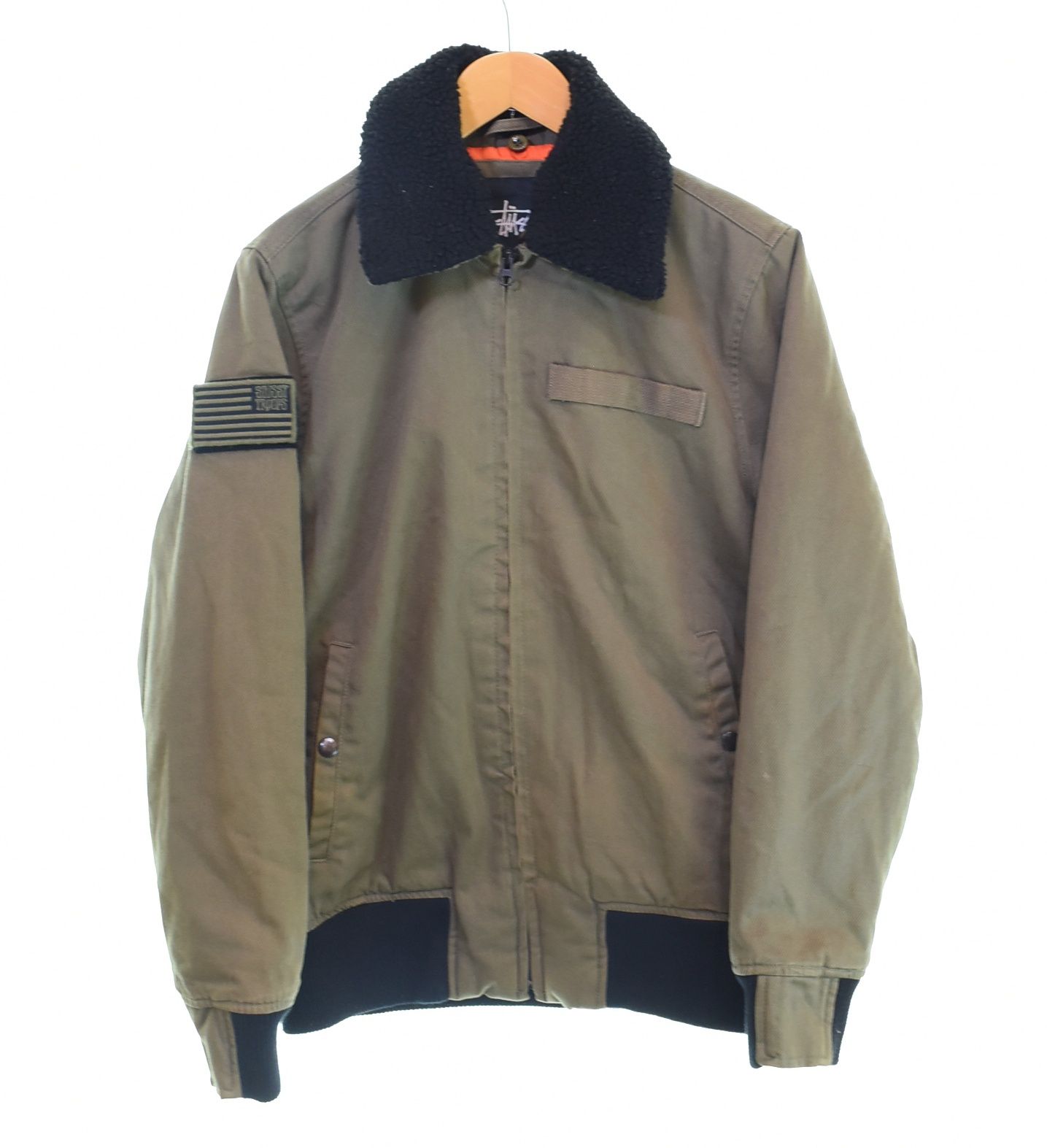 00s OLD STUSSY CWU-45 フライトジャケット ブルゾン カーキ ステューシー STUSSY ミリタリー フライト ジャケット Military Flight