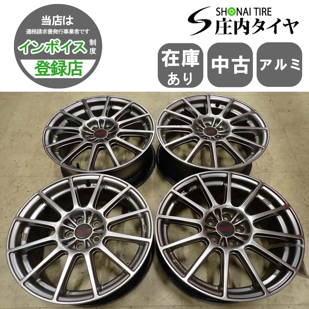 4本SET 会社宛 送料無料 17×7J スバル STI エンケイ ENKEI 純正 アルミ 