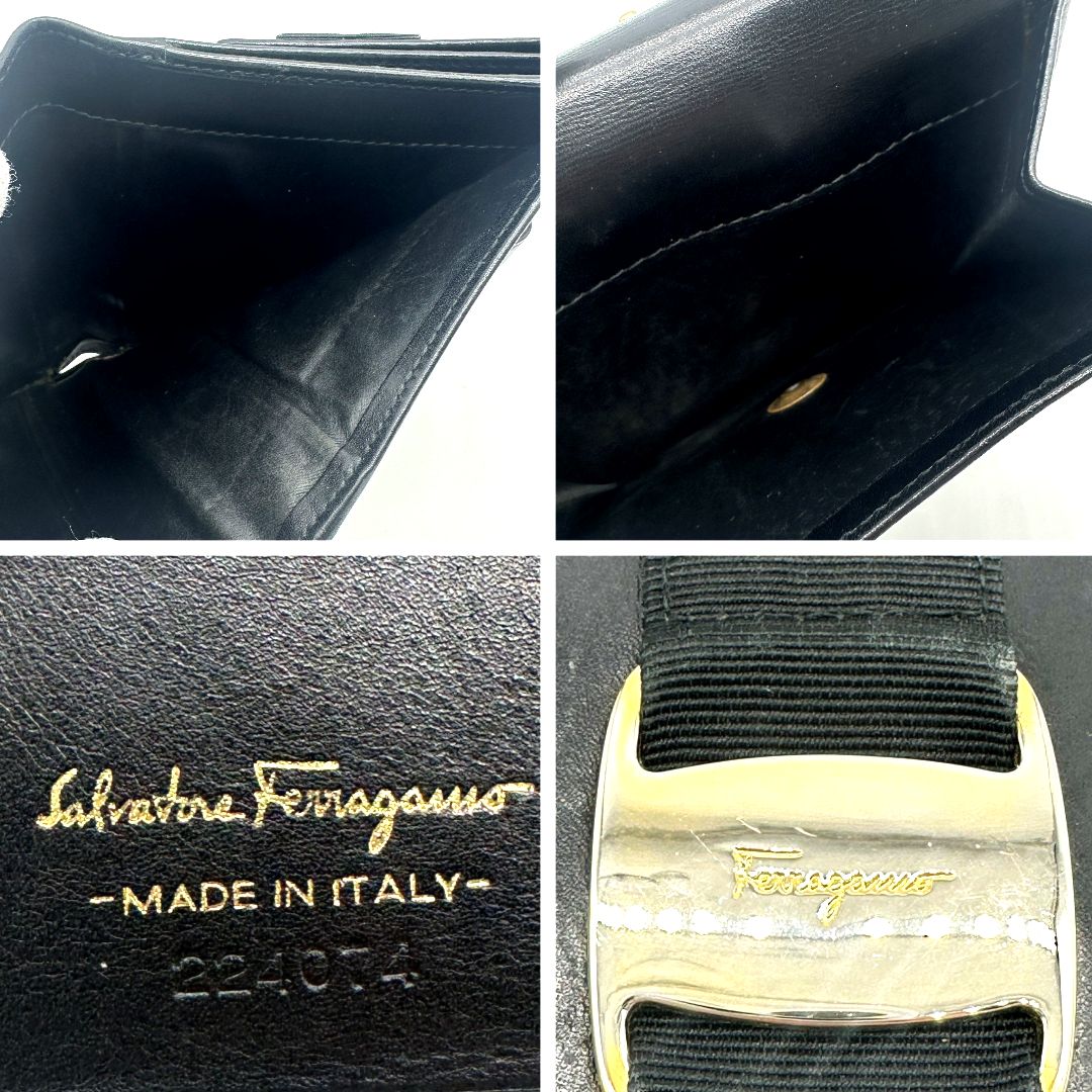 サルヴァトーレフェラガモ Salvatore Ferragamo 二つ折り財布 ヴァラ