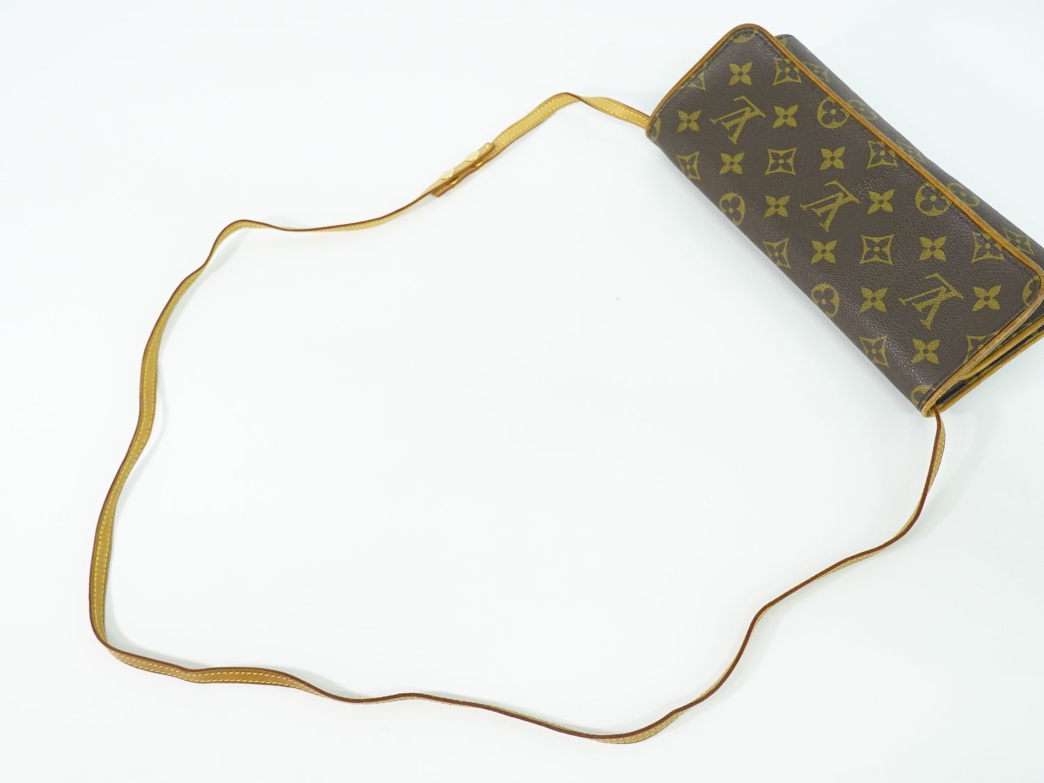 本物 ルイヴィトン LOUIS VUITTON LV ポシェットツイン GM モノグラム 2WAY ショルダーバッグ ポシェット クラッチバッグ ブラウン M51852 ビトン バッグ 中古 LOUIS VUITTON（ルイ・ヴィトン） ポシェットツインGM モノグラム