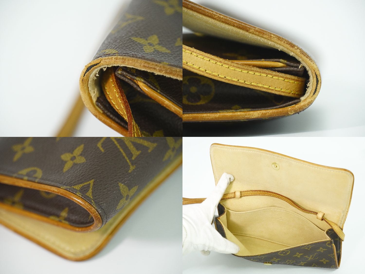 本物 ルイヴィトン LOUIS VUITTON LV ポシェットツイン GM モノグラム