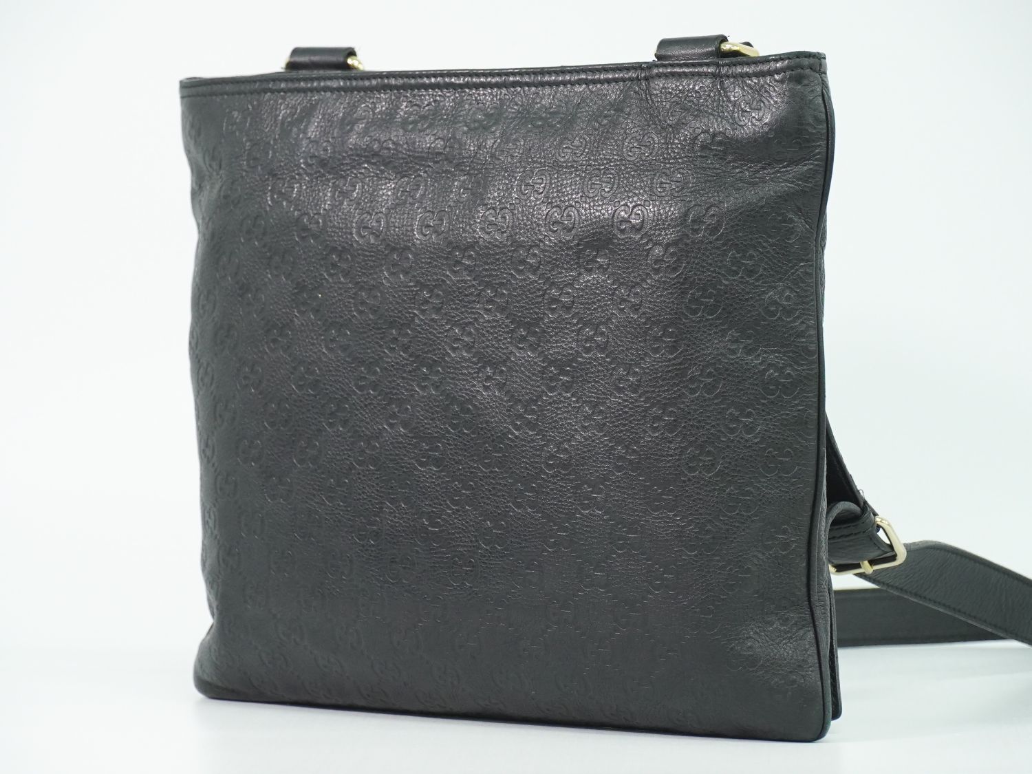 本物 グッチ GUCCI グッチシマ レザー ショルダーバッグ ポシェット
