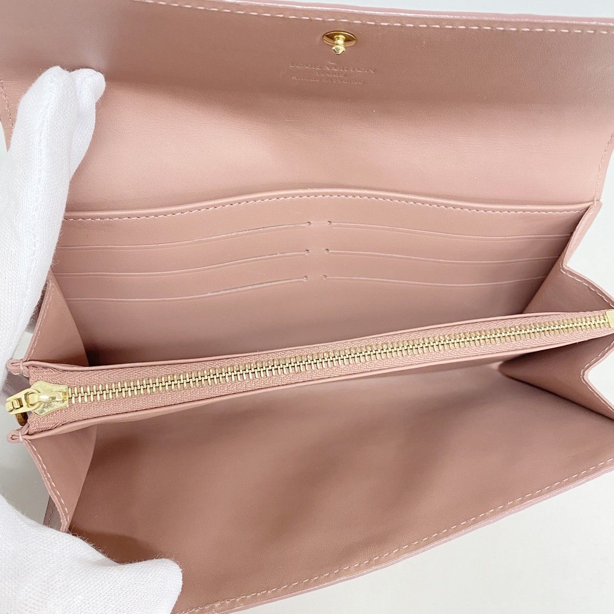 【新品未使用】LOUIS VUITTON ポルトフォイユ サラ ヴェルニ 6db1496】ルイヴィトン 長財布 ヴェルニ イカットフラワー