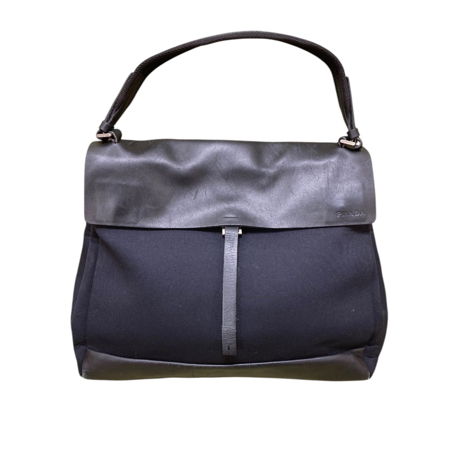 プラダ PRADA ウレタン×レザー ワンショルダーバッグ ビジネス B9545 