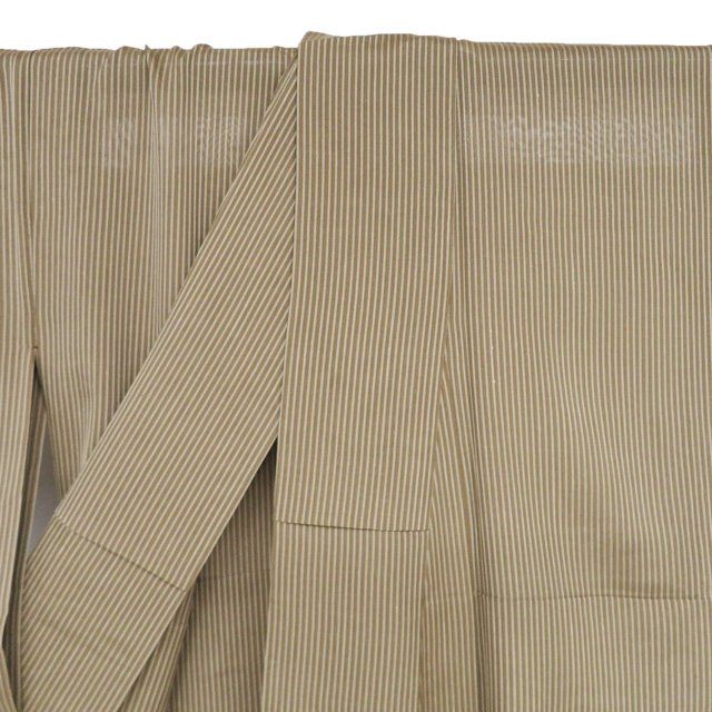 夏物 小紋 着物 中古 正絹 絽 カジュアル 枯野色 身丈160cm 裄66cm M きもの北條 A880-4 夏物 小紋 着物 中古 正絹 絽 カジュアル 枯野色 身丈160cm 裄66cm M