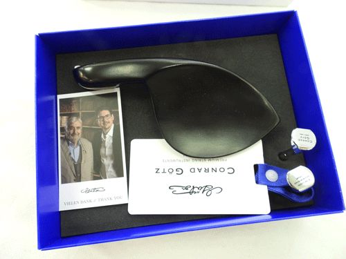 CONRAD GOTZ(ゲッツ）バイオリン用 顎当て ガルネリタイプ ヒル脚