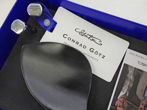 CONRAD GOTZ(ゲッツ）バイオリン用 顎当て ガルネリタイプ ヒル脚