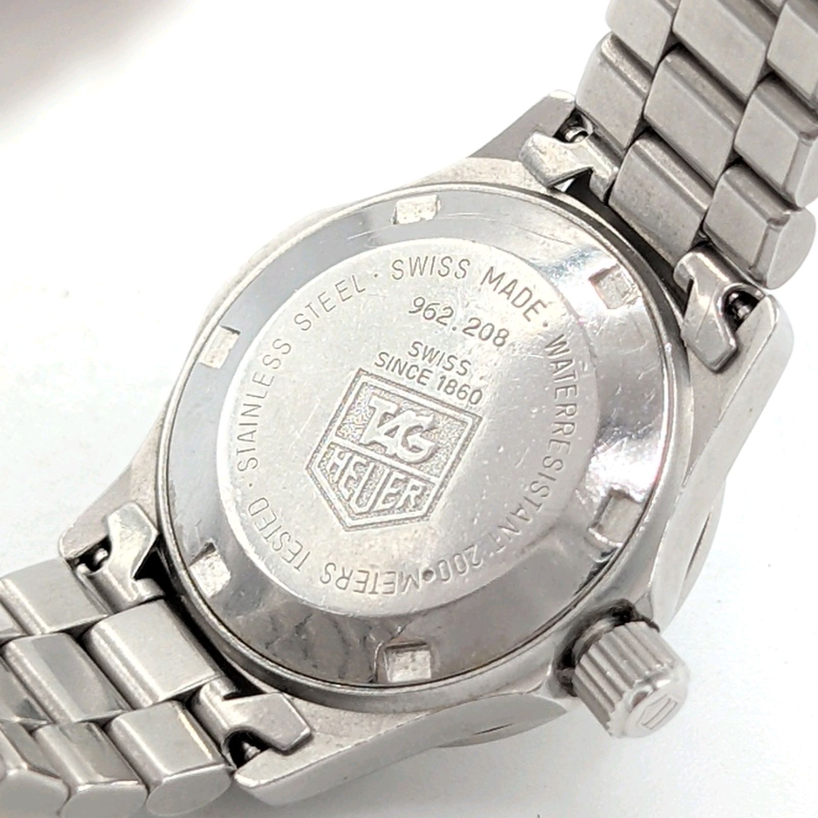 TAG HEUER 962.208 S/EL Watch quartz Ladies Silver Gold dial Y2K 