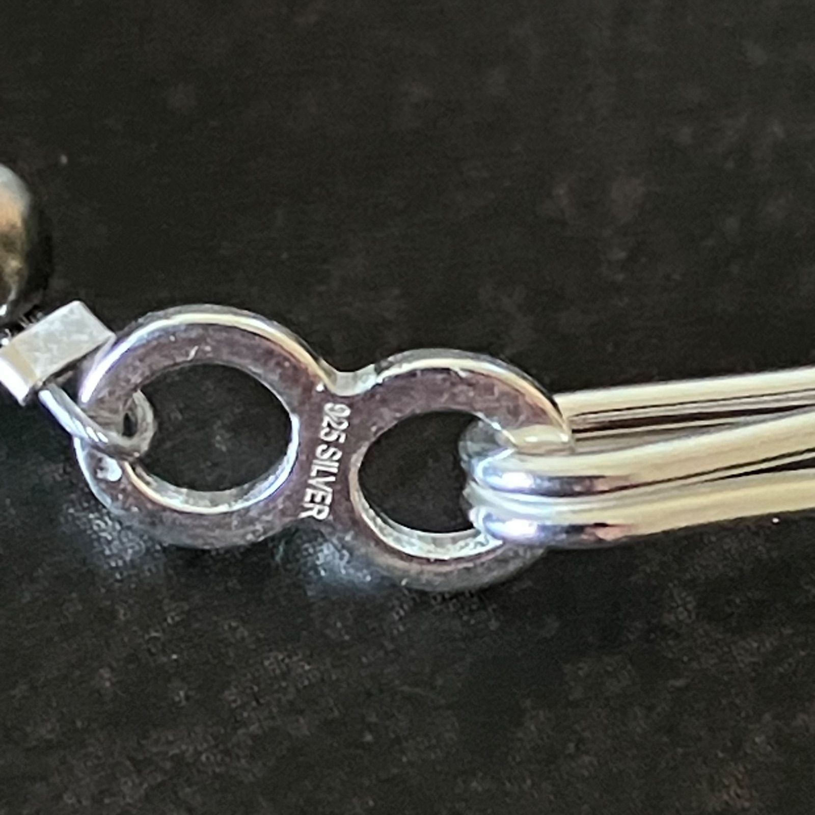 silver925 ナバホパール×天然ターコイズのブレスレット19cm メンズ 