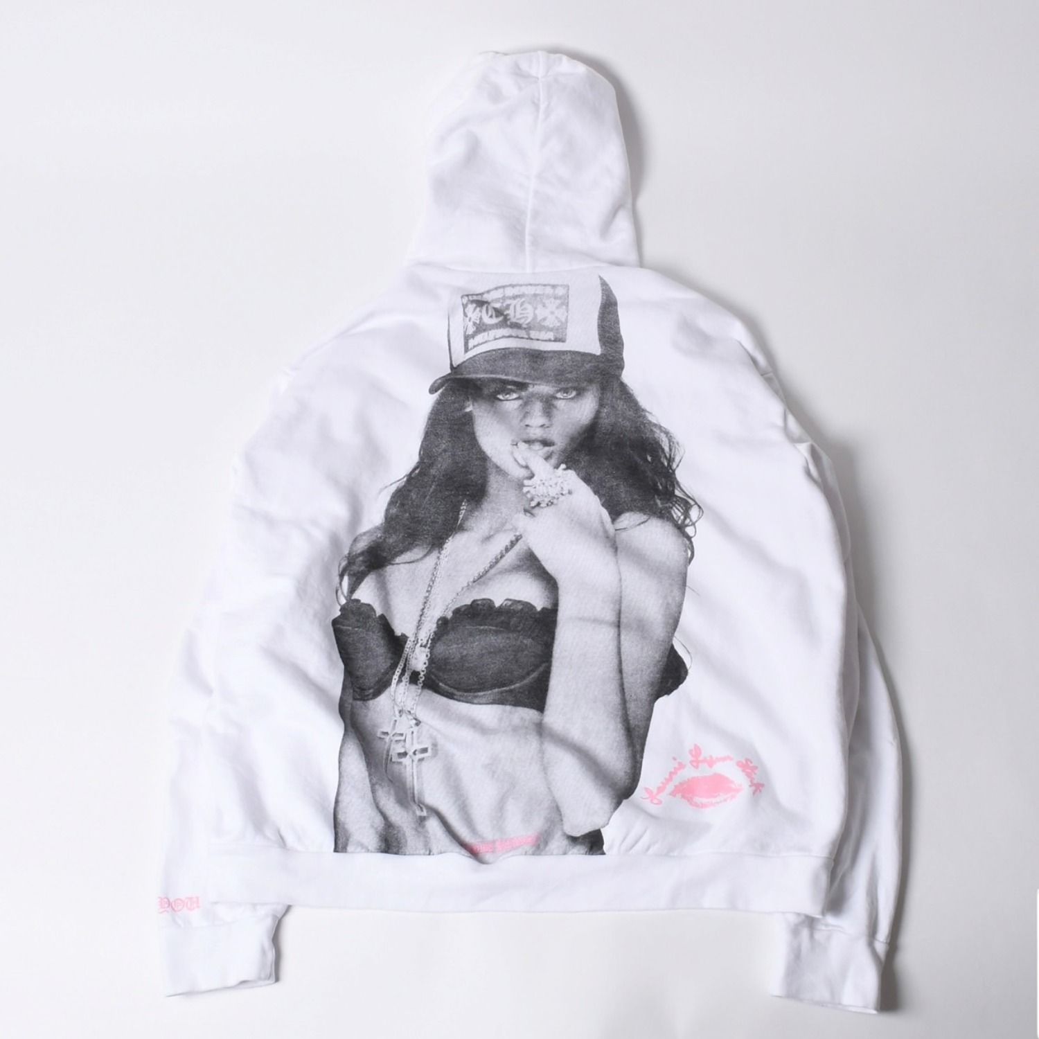 CHROME HEARTS クロムハーツ LLS HOODIE プルオーバーフーディー パーカー サイズXL Laurie Lynn Stark ホワイト 美品 中古 4a000539 CHROME HEARTS クロムハーツ LLS HOODIE プルオーバーフーディー