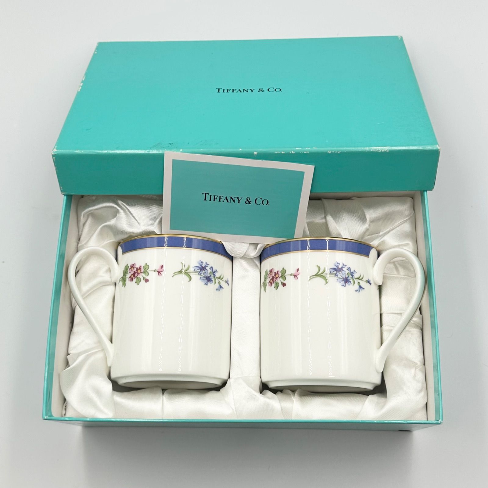 Tiffany&Co ティファニー ペア マグカップ フローラル 正規品【24時間 