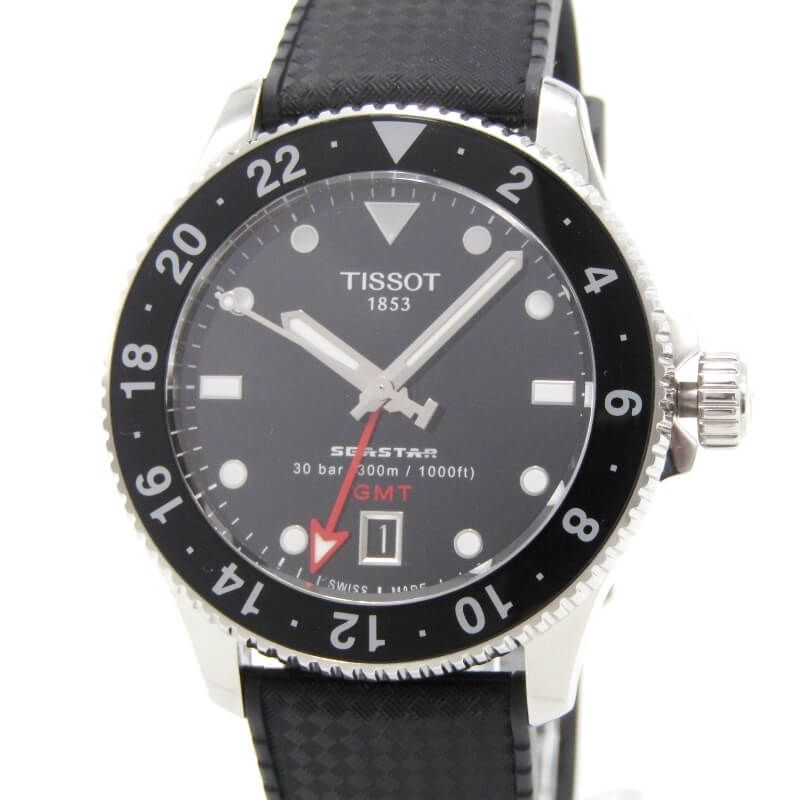 美品 TISSOT ティソ シースター 1000 GMT 40MM T120.852.17.051.00 