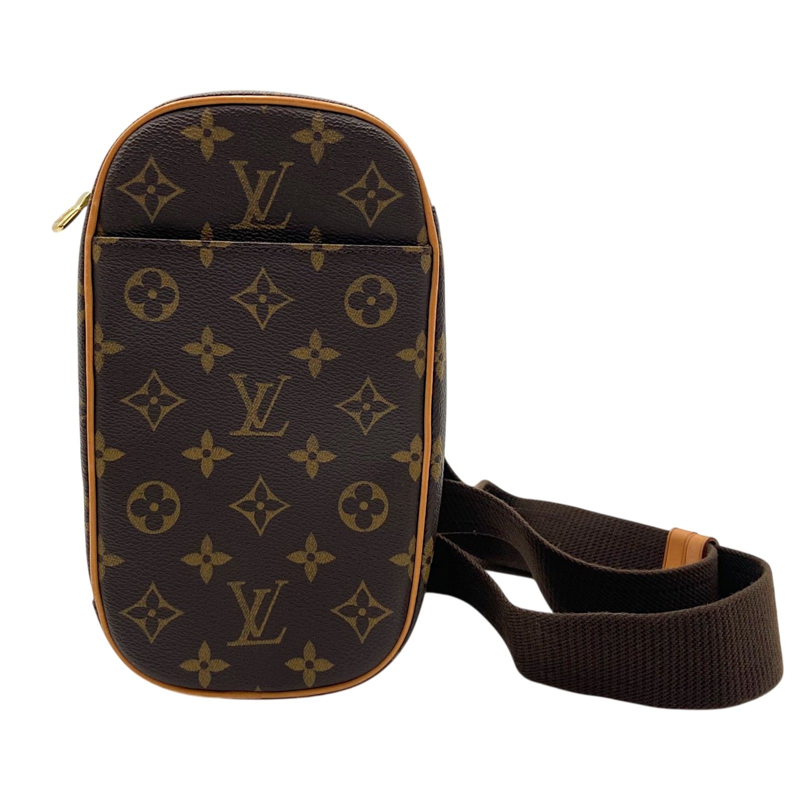 ルイ・ヴィトン LOUIS VUITTON ポシェット・ガンジュ M51870 ブラウン モノグラムキャンバス/レザー メンズ ボディバッグ