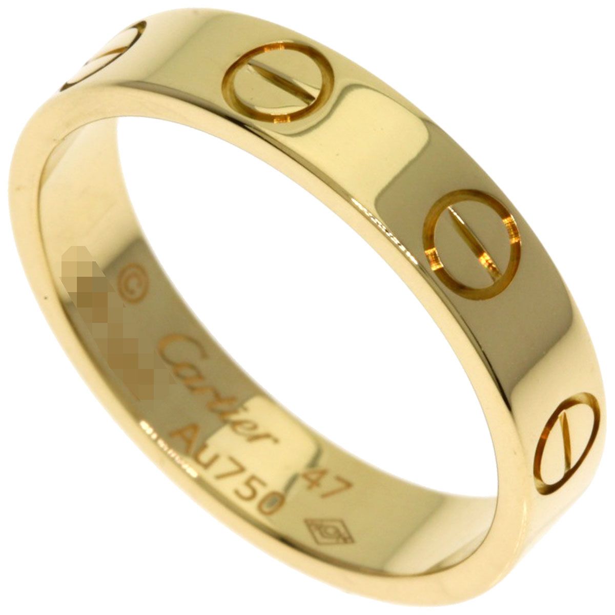 CARTIER カルティエ ミニ ラブリング #47 リング・指輪 K18YG
