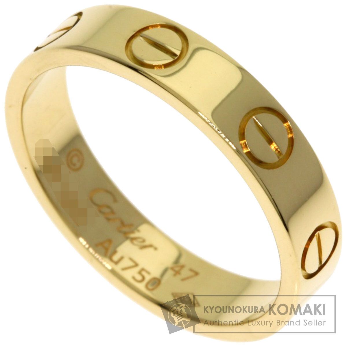 CARTIER カルティエ ミニ ラブリング #47 リング・指輪 K18YG