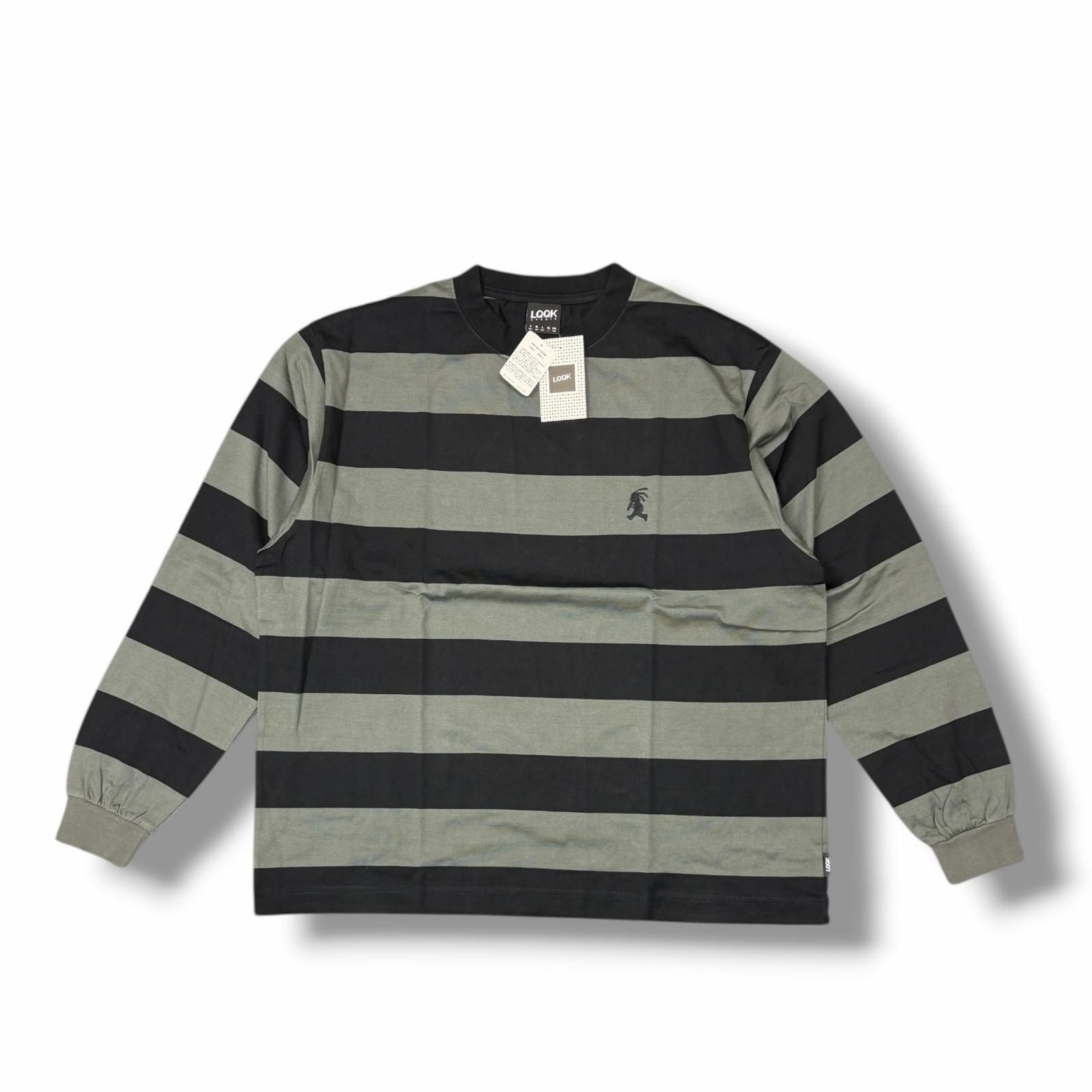 参考上代17600円 未使用 LQQK Studio LONG SLEEVE BORDER TEE ボーダー 