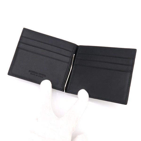 ボッテガヴェネタ イントレチャートマネークリップウォレット  749404VCPQ48803【Aランク】(中古) ボッテガヴェネタ イントレチャートマネークリップウォレット