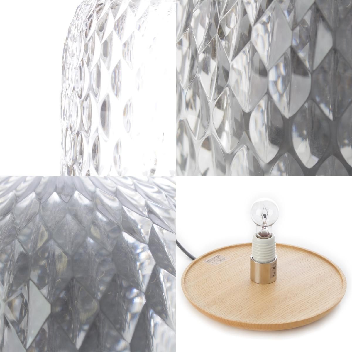 サンルイ エルメス HERMES 20年製 フォリア ガラス Table Lamp 