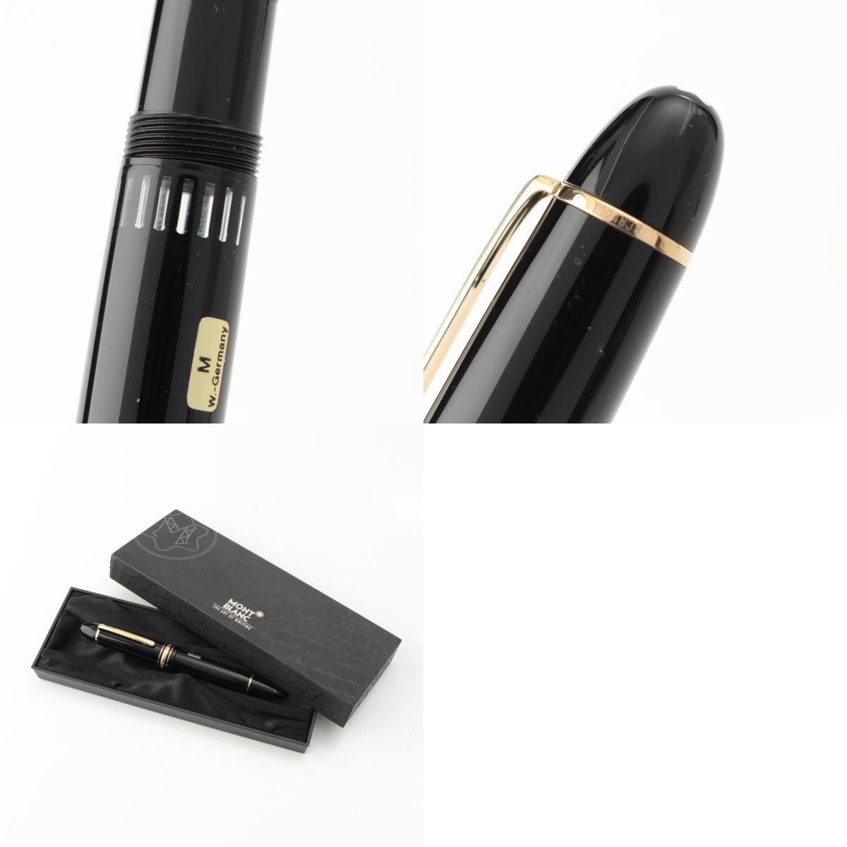 モンブラン 90s マイスターシュティック 149 4810 ヴィンテージ W.GERMANY 中白 ペン先 万年筆 M字 18K 750 ブラック M【中古】 モンブラン 90s マイスターシュティック 149 4810 ヴィンテージ W