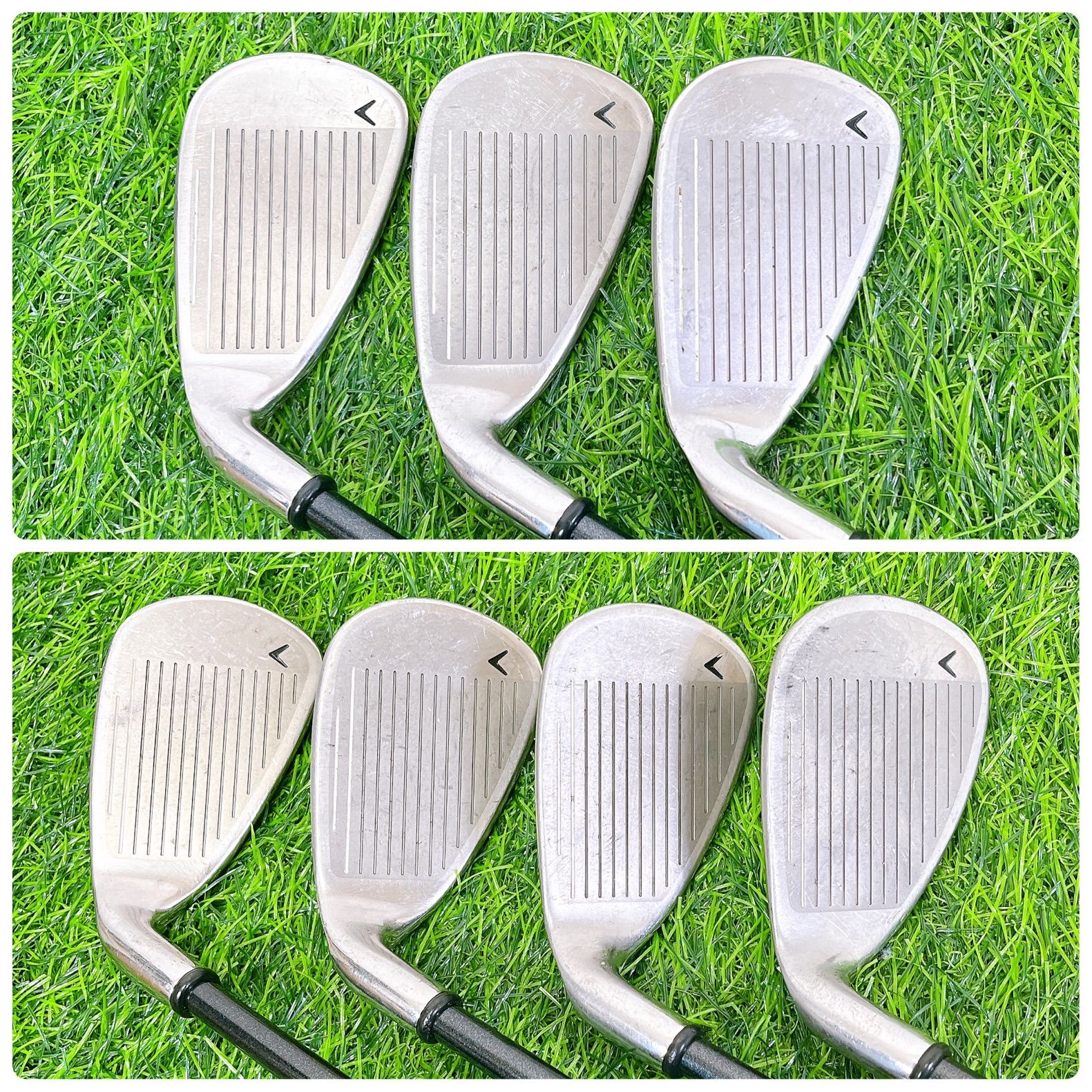 クリーニング済callaway FUSIONキャロウェイアイアンセット7本/R
