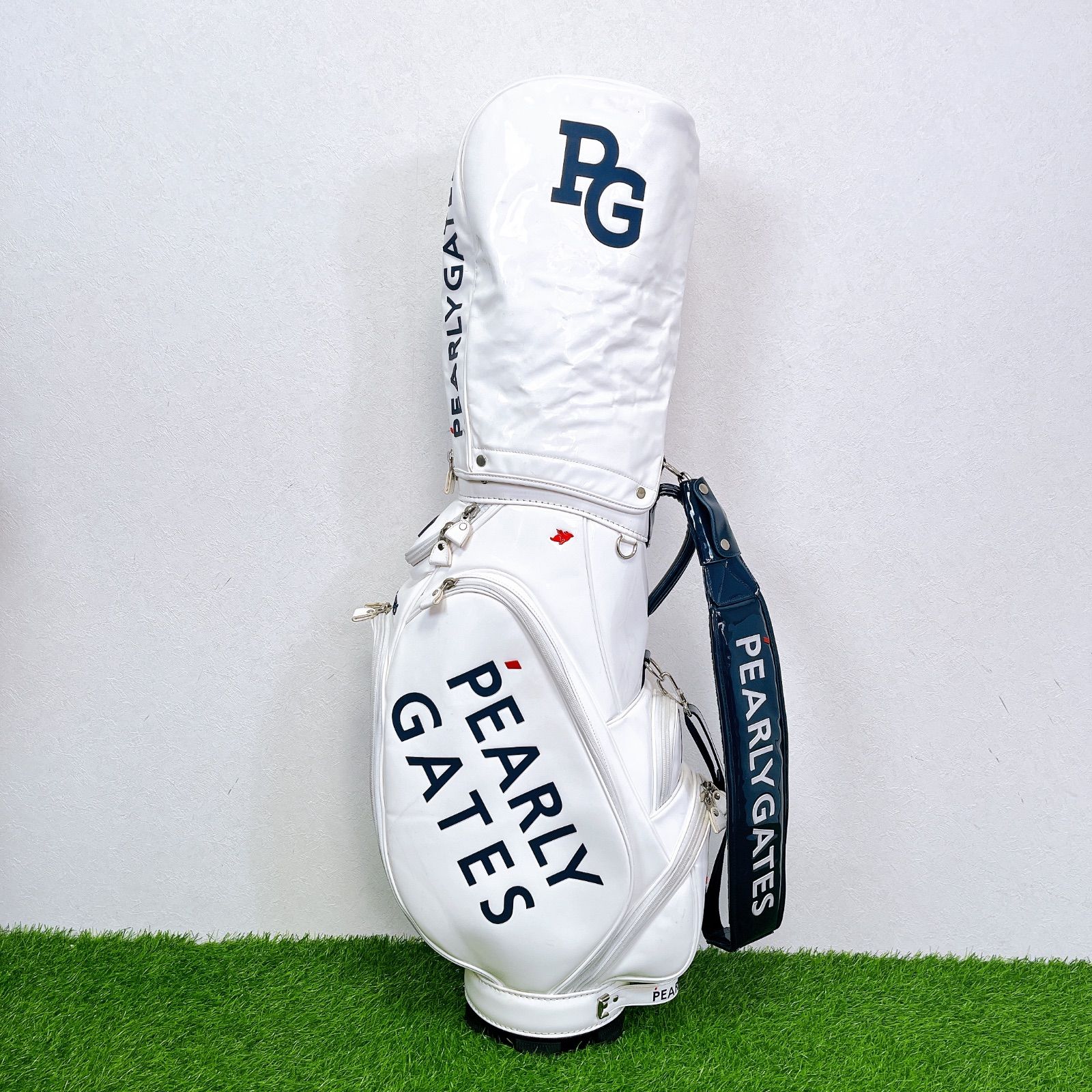 PEARLY GATESエナメルキャディバッグ パーリーゲイツキャディバッグ 公式オンライン限定】THE CADDIE BAG エナメルキャディバッグ (46