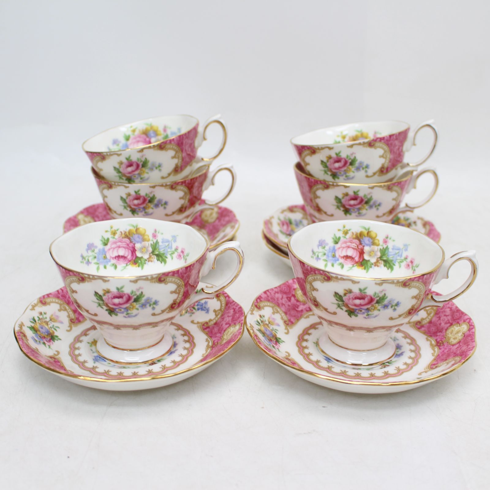 692)【6客セット/美品】Royal Albert ロイヤルアルバート レディ 
