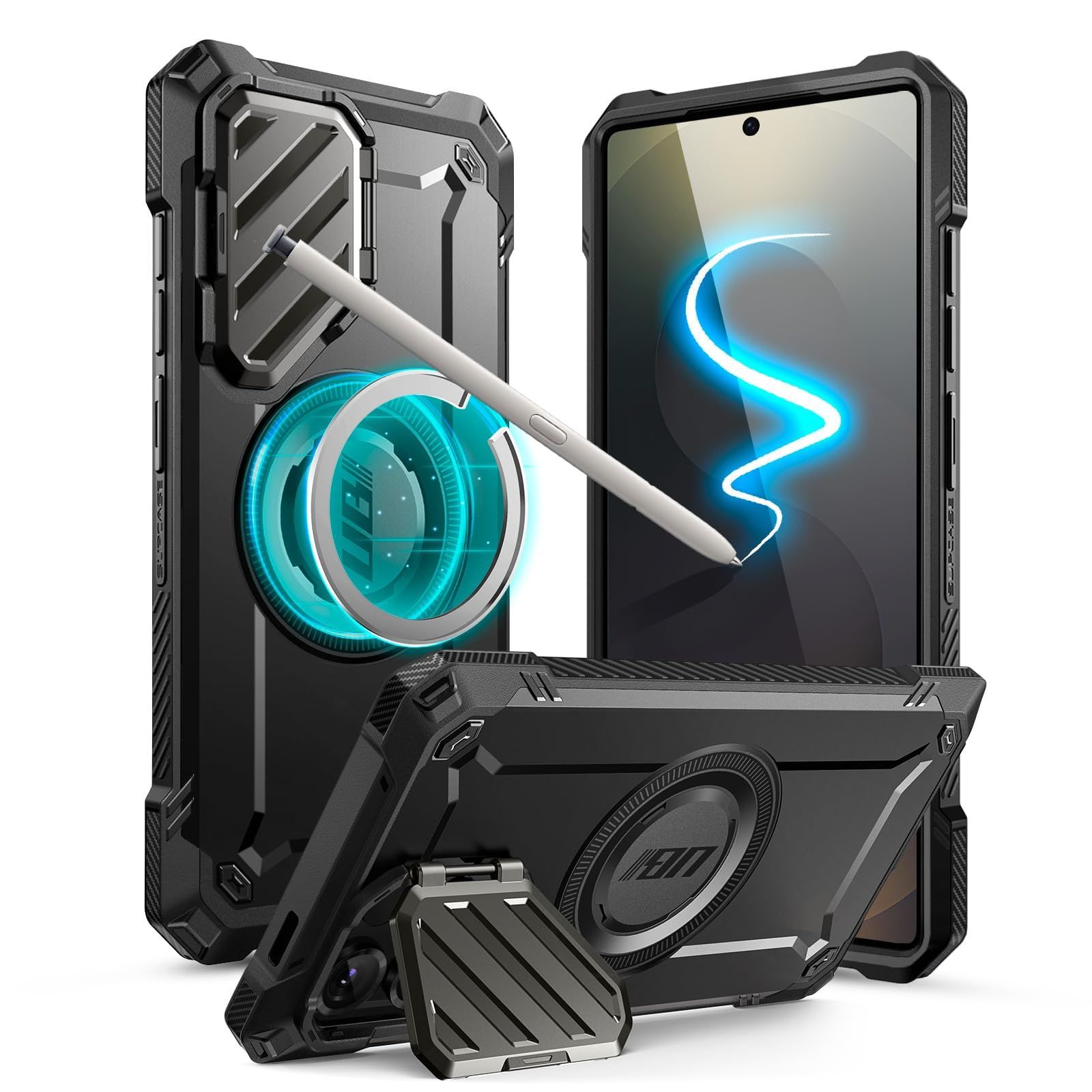 SUPCASE Galaxy S25Ultra ケース 5G 2025年 SC-52F / SCG32 ワイヤレス充電対応 カメラレンズ保護 スタンド機能 米軍MIL規格取得 Sペン対応 衝撃吸収 四角強化 アウトドア用 UBMagXTシリーズ 4,535円