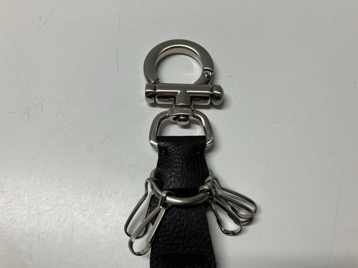 LIDNM リドム キーケース Llife LEATHER KEY CHAIN SIENNA ブラック 黒