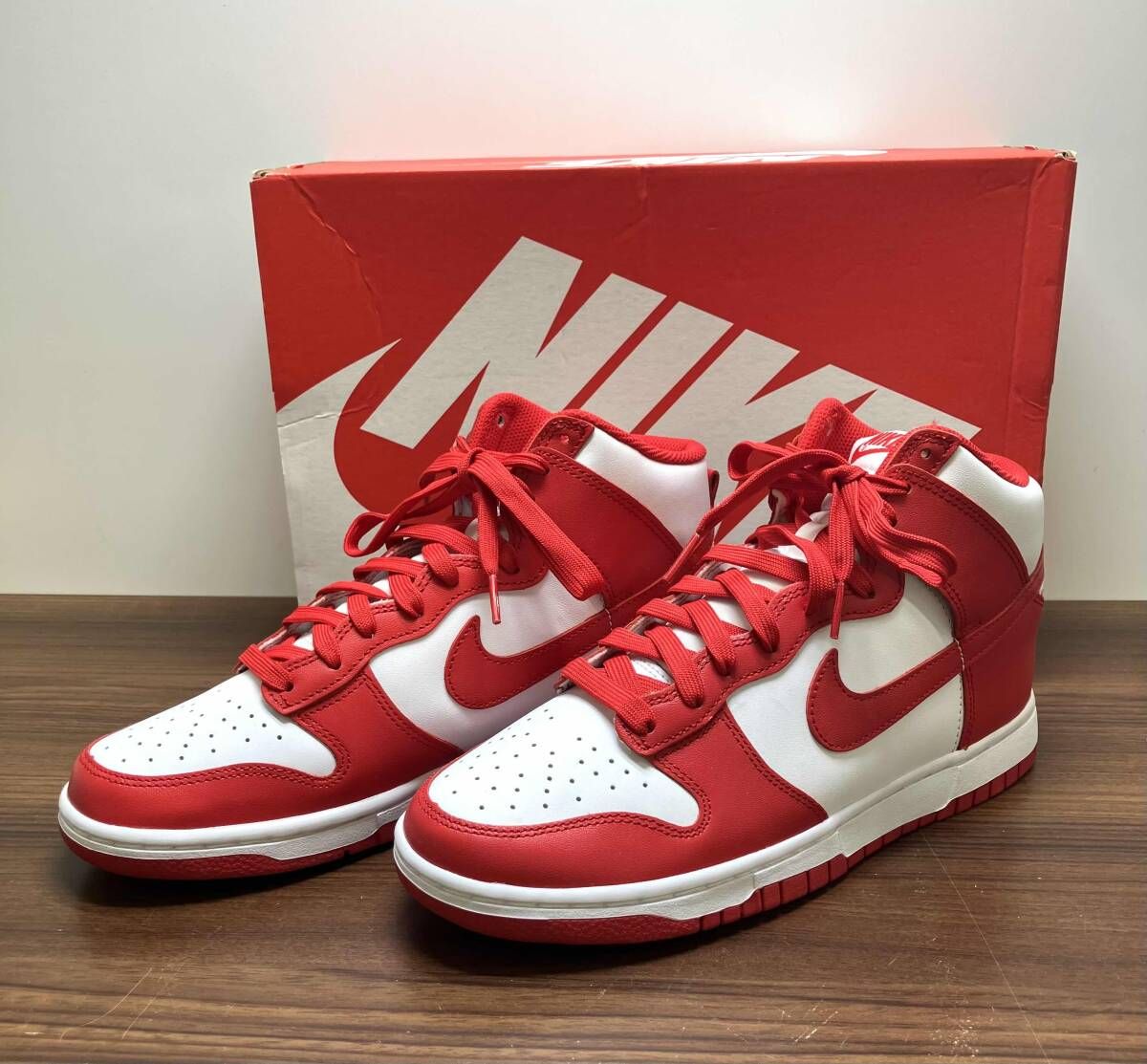 ☆NIKE ナイキ DUNK HI RETRO ダンク ハイ レトロ DD1399-106 レッド 